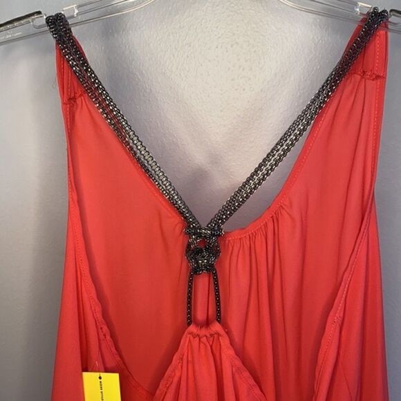 Wet Seal Plus Coral Chain Knot Back Top - Picture 4 of 7